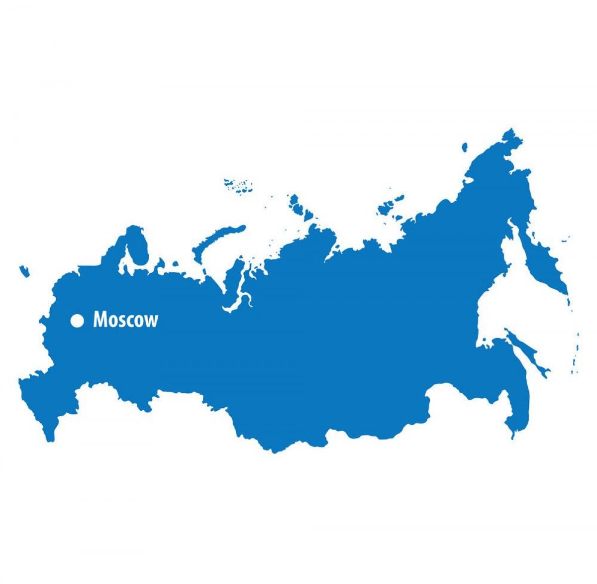 Russland Hauptstadtkarte