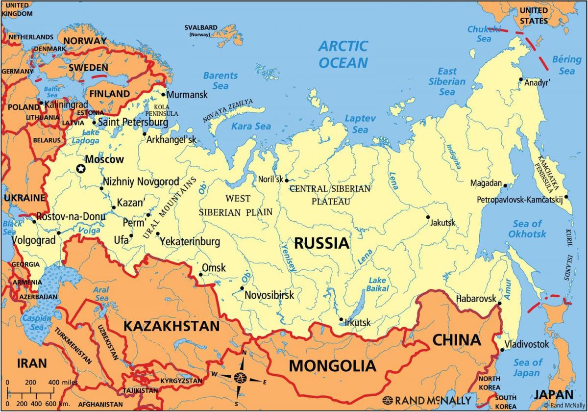 Russland administrative Karte